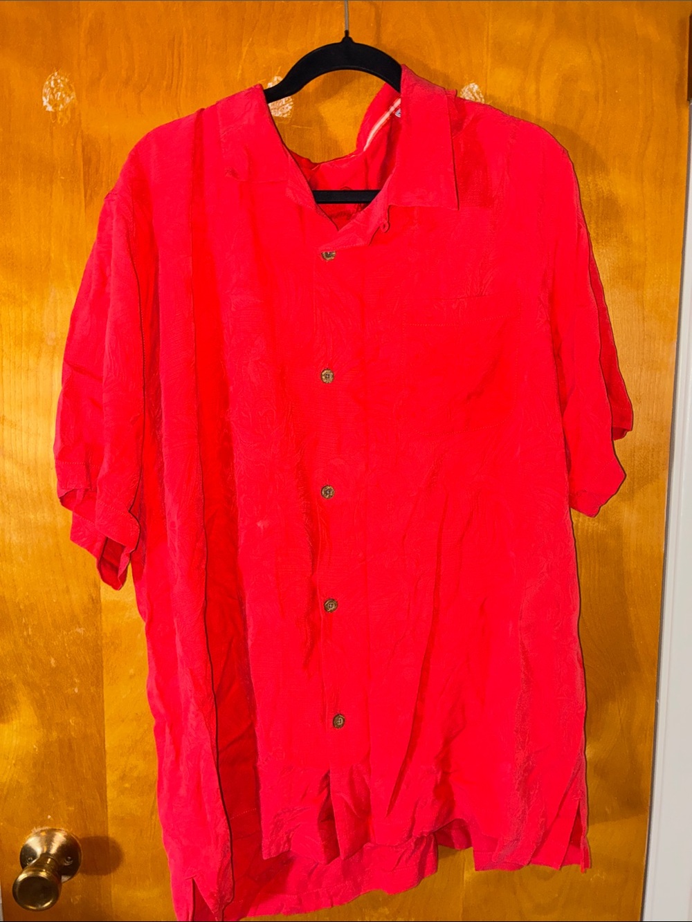 Tommy Bahama Bright Red Short-Sleeve Shirt Jacket XXL
